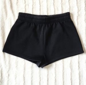 High Waist Shorts, Size M, Black